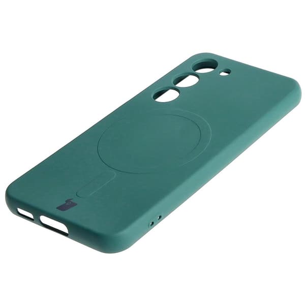 Bizon Silikone Magnetisk Cover til Galaxy S23, Mørkegrøn