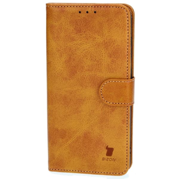 Bizon-etui med lomme til Galaxy S23 FE, brun