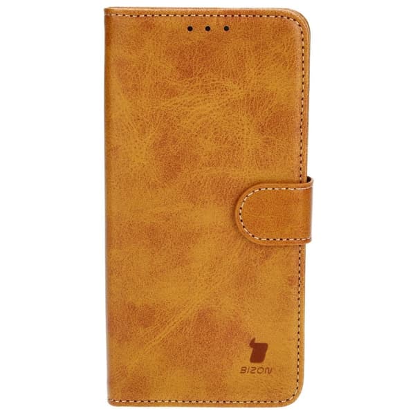 Bizon-etui med lomme til Galaxy S23 FE, brun