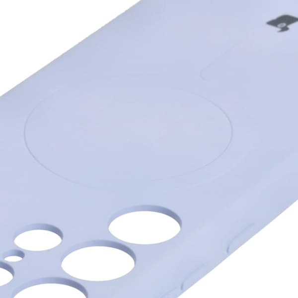 Bizon Magnetic Silicone Case Galaxy S23 Ultralle, Vaaleanvioletti