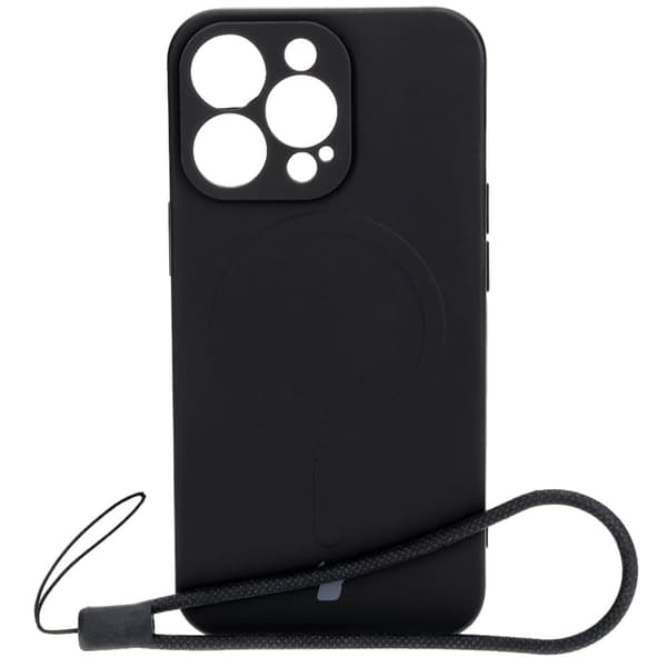 Bizon Silikone Magnetisk Cover til iPhone 13 Pro, Sort