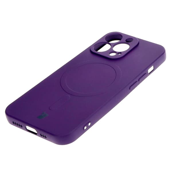 Bizon silikonikuori iPhone 13 Prolle, luumu
