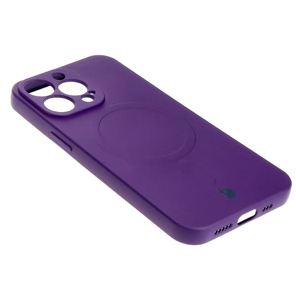 Bizon silikonikuori iPhone 13 Prolle, luumu
