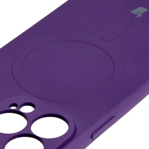 Bizon silikonikuori iPhone 13 Prolle, luumu