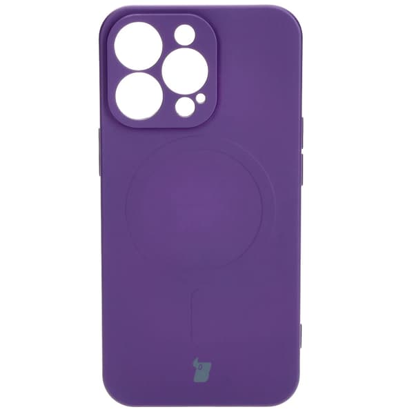 Bizon silikonikuori iPhone 13 Prolle, luumu