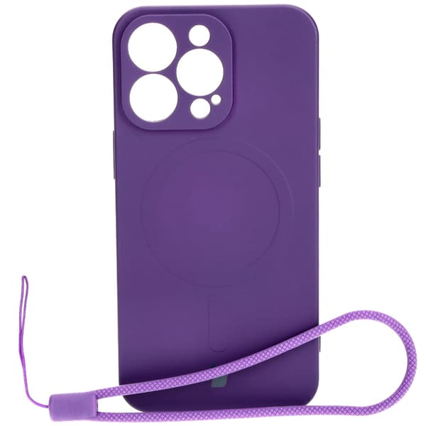 Bizon silikonikuori iPhone 13 Prolle, luumu