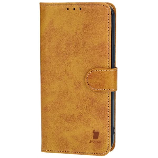 Bizon-kotelo iPhone 14 Plussalle, ruskea