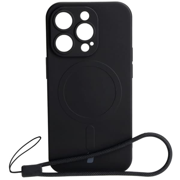 Bizon Silikone Magnetisk Cover til iPhone 14 Pro, Sort