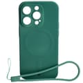 Miniatyrbillede 1 af 5: Bizon Silikone Magnetisk Cover til iPhone 14 Pro, Mørkegrøn