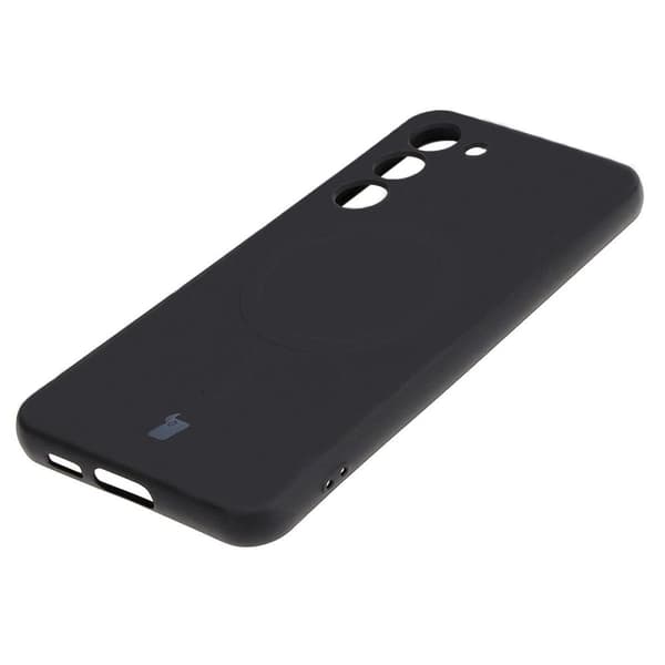Bizon-skal med silikon, magnetiskt design för Galaxy S23 Plus, svart