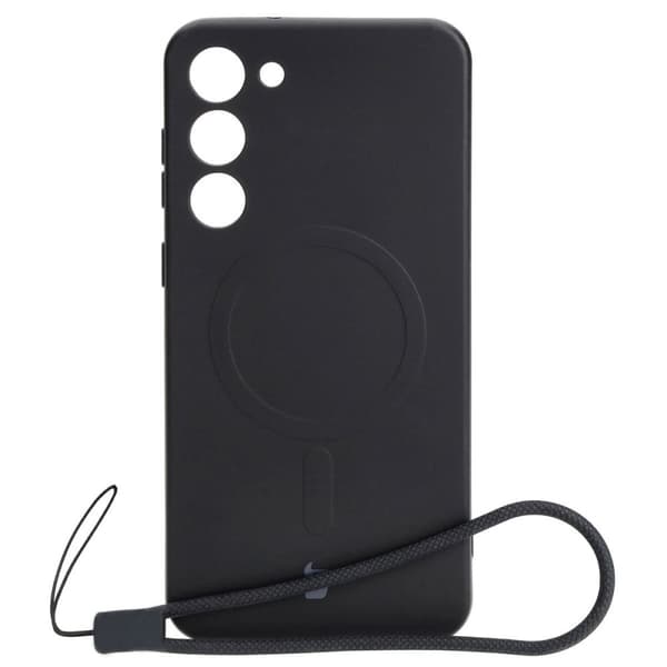 Bizon-skal med silikon, magnetiskt design för Galaxy S23 Plus, svart