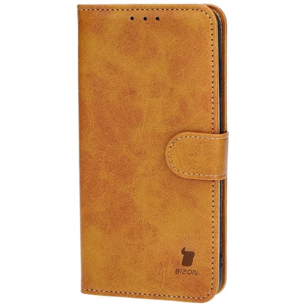 Bizon-etui med lomme til Galaxy S23 Plus, brun