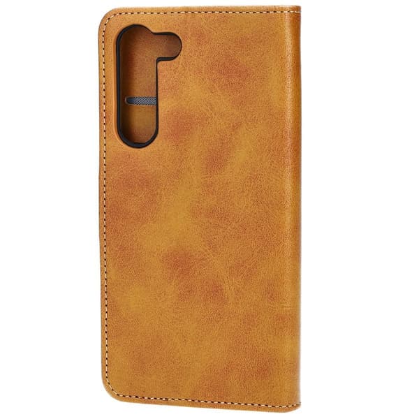 Bizon-etui med lomme til Galaxy S23 Plus, brun
