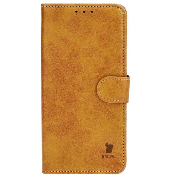 Bizon-etui med lomme til Galaxy S23 Plus, brun