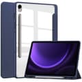Miniatyrbild 1 av 7: Bizon Case Tab Clear Matt-skal för Galaxy Tab S9 / S9 FE, marinblå