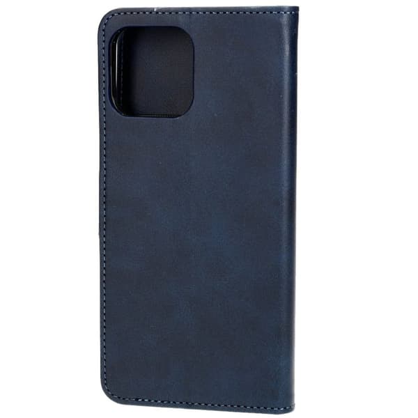 Bizon-etui med lomme til iPhone 13 Pro Max, marineblå