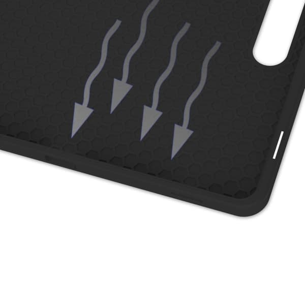 Bizon Case Tab Lizard cover til Galaxy Tab S9 / S9 FE, sort