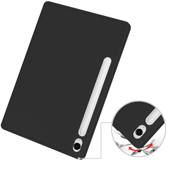 Bizon Case Tab Lizard cover til Galaxy Tab S9 / S9 FE, sort
