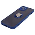 Pikkukuva 3 / 5: Bizon Case Hybrid -sormuskotelo iPhone 15 Plussalle, savunpunainen ja tummansininen kehys
