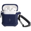Miniatyrbillede 3 af 5: Bizon-etui til hovedtelefoner med Armor-funktion til Apple Airpods 1/2, marineblå