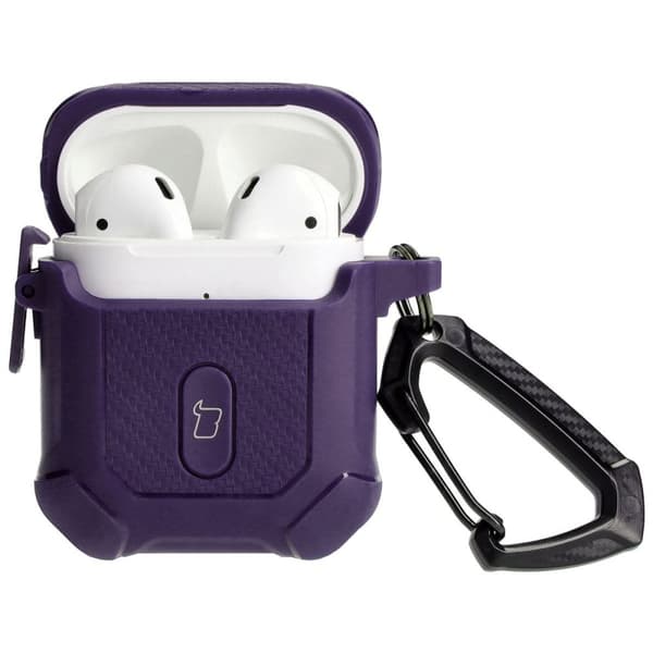 Bizon kuulokesuojus Apple Airpods 1/2 -kuulokkeille, violetti