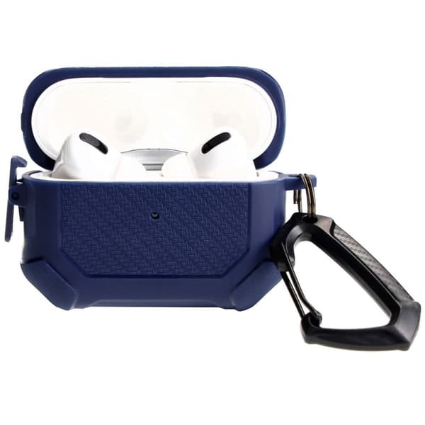 Bizon-fodral till hörlurar och Airpods Pro 2, marinblå