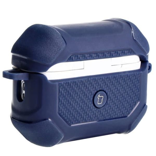 Bizon-fodral till hörlurar och Airpods Pro 2, marinblå