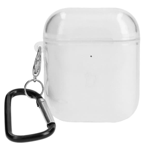 Bizon-fodral till hörlurar, genomskinligt för Airpods 1/2,