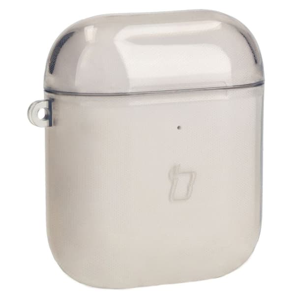 Bizon-fodral till hörlurar, transparent för Airpods 1/2, svart