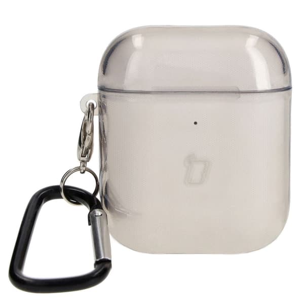 Bizon-fodral till hörlurar, transparent för Airpods 1/2, svart