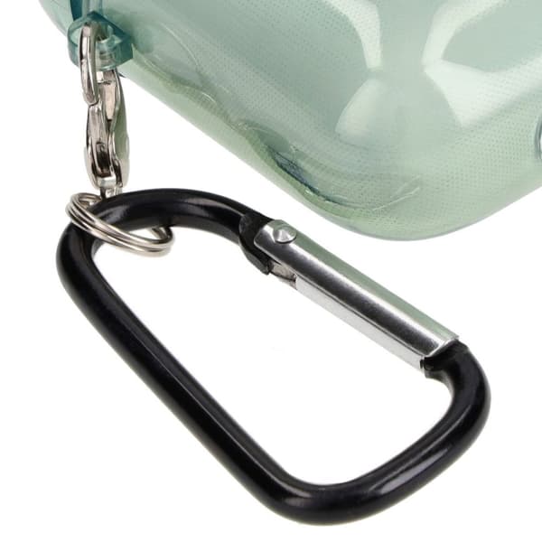 Bizon-fodral till hörlurar, genomskinligt för Airpods 1/2, transparent grönt