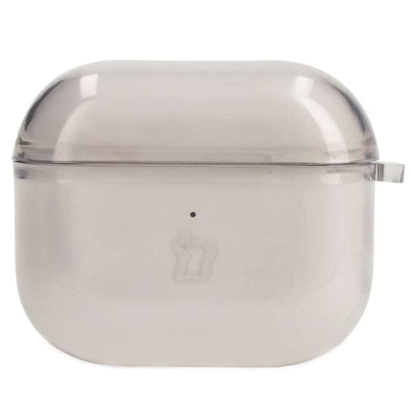 Bizon-fodral till hörlurar, genomskinligt för Airpods 3, genomskinligt svart