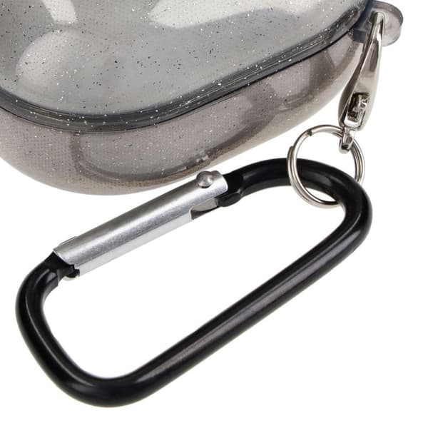 Bizon Kuulokesuojus, kirkas, Galaxy Buds Live / Pro / Buds2 / Buds2 Pro / Buds FE -kuulokkeille, musta-kimalle