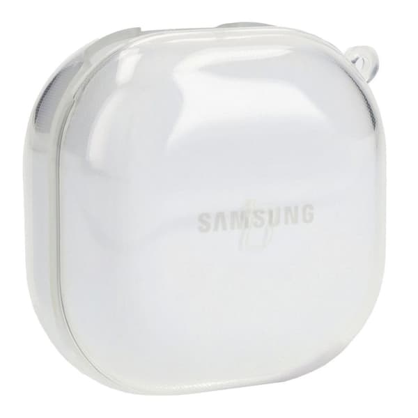 Bizon-fodral för hörlurar, genomskinligt för Galaxy Buds Live / Pro / Buds2 / Buds2 Pro / Buds FE, transparent