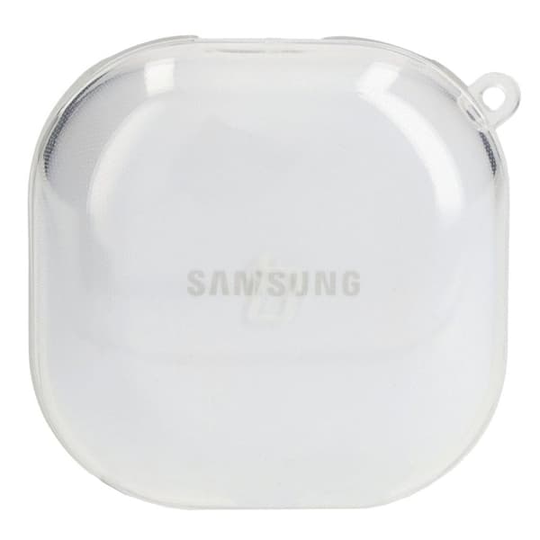 Bizon-fodral för hörlurar, genomskinligt för Galaxy Buds Live / Pro / Buds2 / Buds2 Pro / Buds FE, transparent