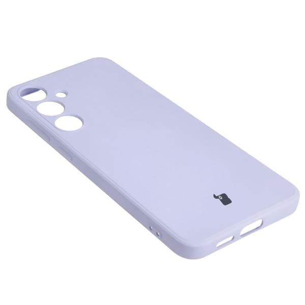 Bizon-skal silikon Square för Galaxy S24 Plus, ljuslila
