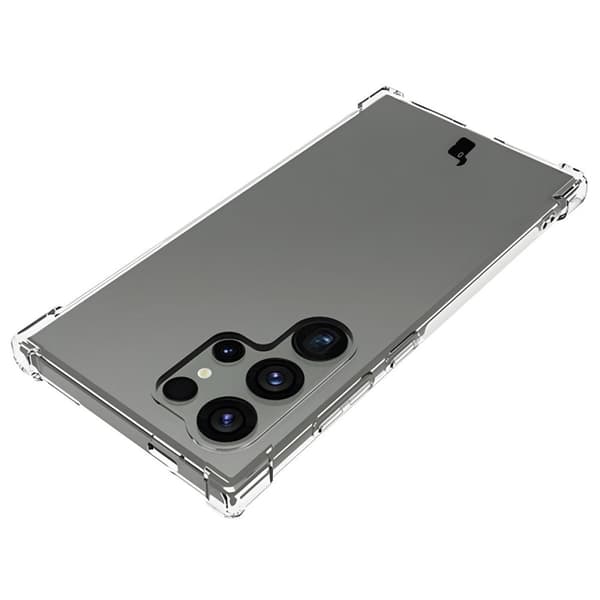 Bizon Case Salpa Fleksibelt Etui til Galaxy S24 Ultra, Gennemsigtig