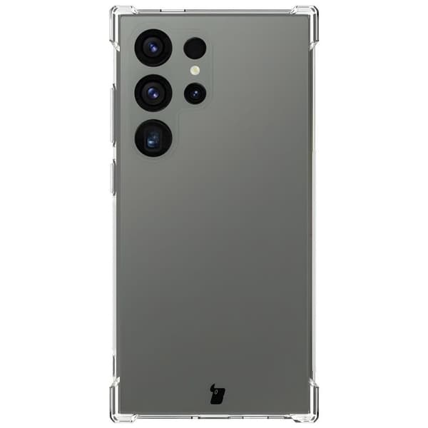 Bizon Case Salpa Fleksibelt Etui til Galaxy S24 Ultra, Gennemsigtig