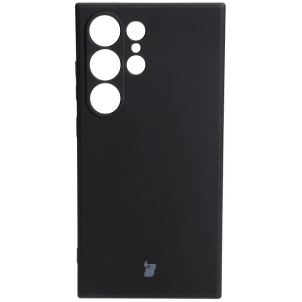 Bizon Silikone Etui Sq til Galaxy S24 Ultra, Sort