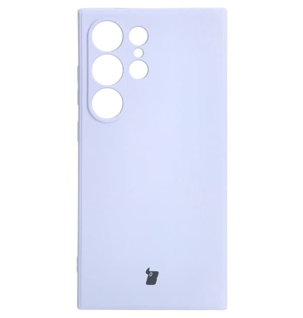 Bizon Case Silikone Sq cover til Galaxy S24 Ultra, lyselilla