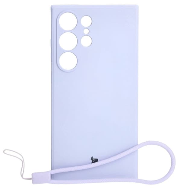 Bizon Case Silikone Sq cover til Galaxy S24 Ultra, lyselilla
