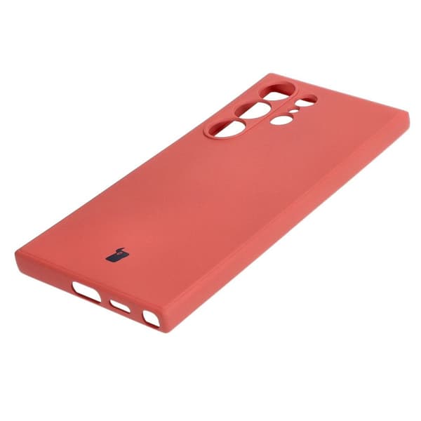 Bizon Silikone Cover Sq til Galaxy S24 Ultra, beskidt pink