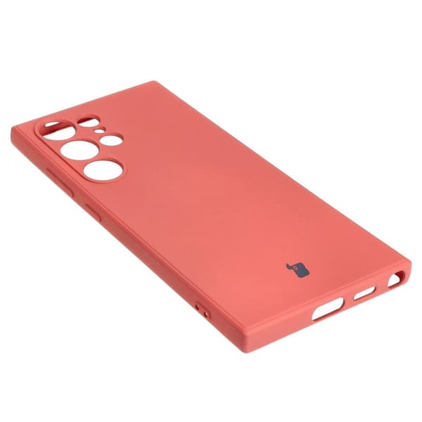 Bizon Silikone Cover Sq til Galaxy S24 Ultra, beskidt pink