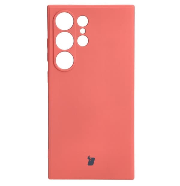 Bizon Silikone Cover Sq til Galaxy S24 Ultra, beskidt pink