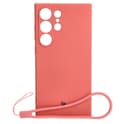 Miniatyrbillede 1 af 4: Bizon Silikone Cover Sq til Galaxy S24 Ultra, beskidt pink