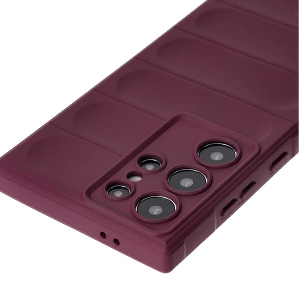 Bizon-cover Tur til Galaxy S24 Ultra, mørkelilla
