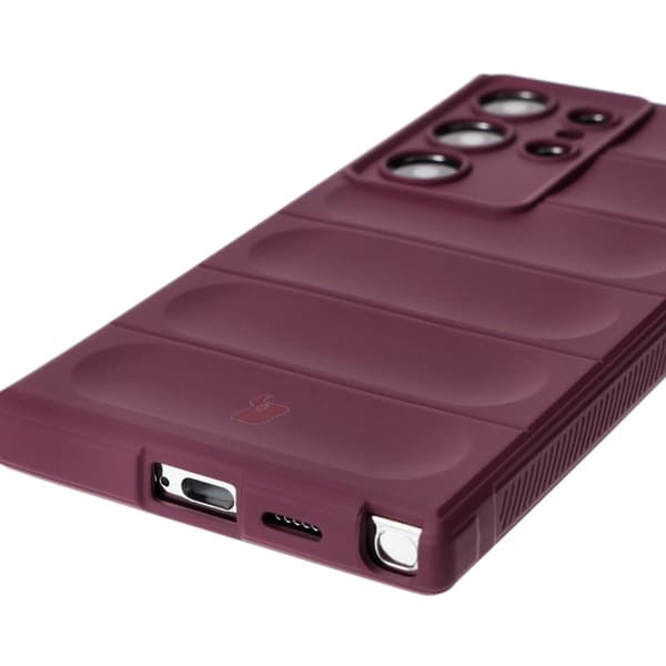 Bizon-cover Tur til Galaxy S24 Ultra, mørkelilla