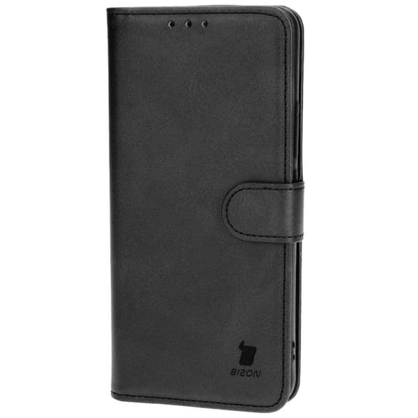 Bizon Case Pocket Flip-fodral för Xiaomi 13T Pro / 13T, Svart