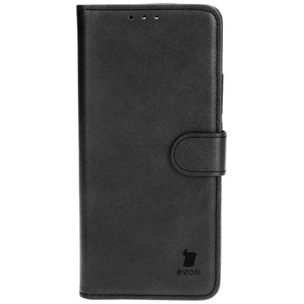 Bizon Case Pocket Flip-fodral för Xiaomi 13T Pro / 13T, Svart