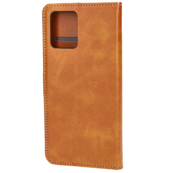 Bizon Case Pocket Flipfodral till Motorola Moto G14, Brun